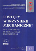 POSTĘPY W INŻYNIERII MECHANICZNEJ. Developments in mechanical engineering  3(2) 2014